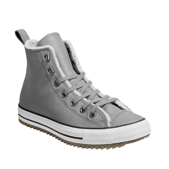 WRn1X CONVERSE ALL STAR Leather fur hiker boots men’s size 7 women's size 9 - Picture 6 of 17